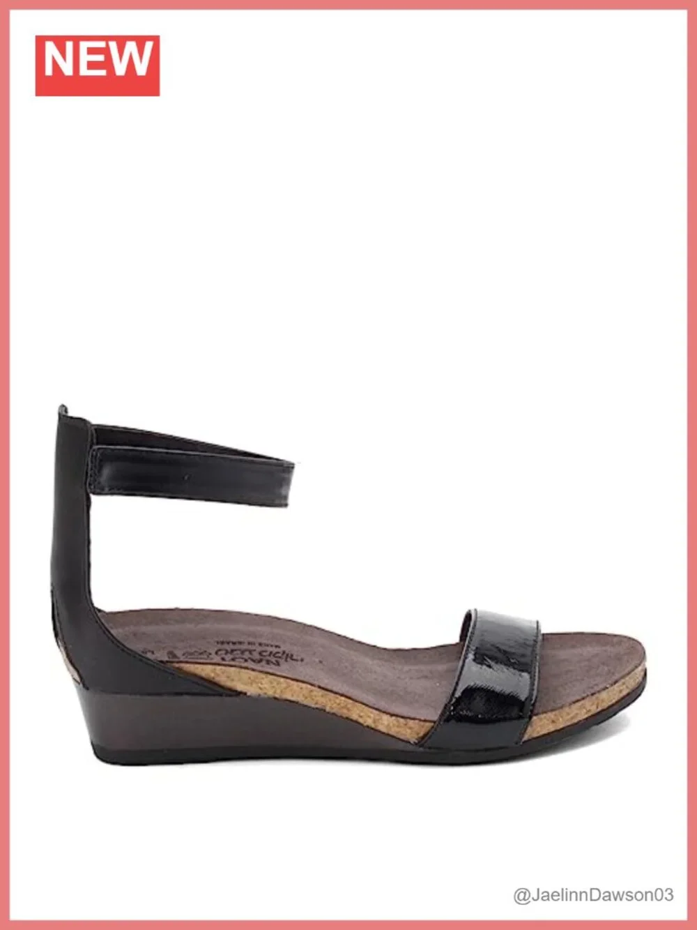 Naot Womens Pixie Leather Wedge Sandals Ankle Strap Adjustable Comfortable